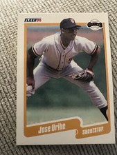 1990 Fleer - #74 Jose Uribe Error Wrong DOB MINT PRISTINE!