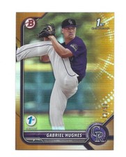 GABRIEL HUGHES 2022 BOWMAN DRAFT FIRST EDITION GOLD FOIL 1st BOWMAN 12/50 I206