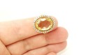 Handmade Yellow Topaz 925 Sterling Silver Bronze Womens Ring Size 6.5 — photo 5