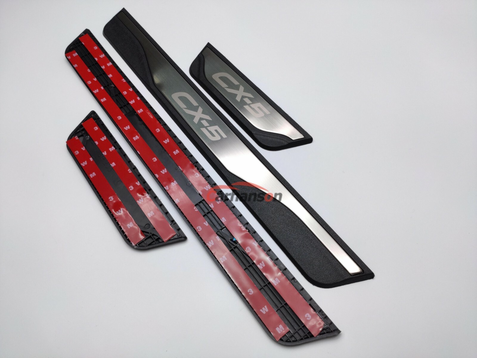 For Mazda CX5 Accessories Car Door Sill Cover Scuff Plate Protectors