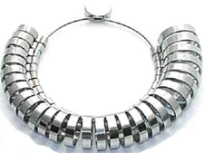 Finger Gauge Set Ring Sizer Wide Band GRADUATED1-15 Measuring Finger Sizes