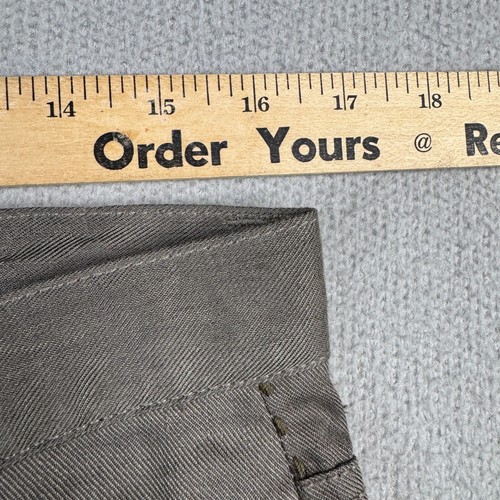 Pantalones John Varvatos Para Hombres 32R Nuez moscada Calavera Calce Recto 5 Bolsillos Mezcla de Lino NUEVO - Imagen 8 de 13