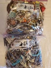 Lot 55 Misc Vtg Costume Jewelry Wearable Repairable Craft Mixed Materials 10 lbs