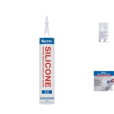 Versatile White Silicone Sealant 10.1 Oz - Durable for Home  Marine Use