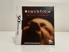 Dementium The Ward Nintendo DS Instruction Manual Only