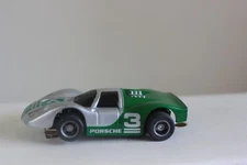 Tyco Porsche 908 Silver Green #3 HO Slot Car LIGHTED