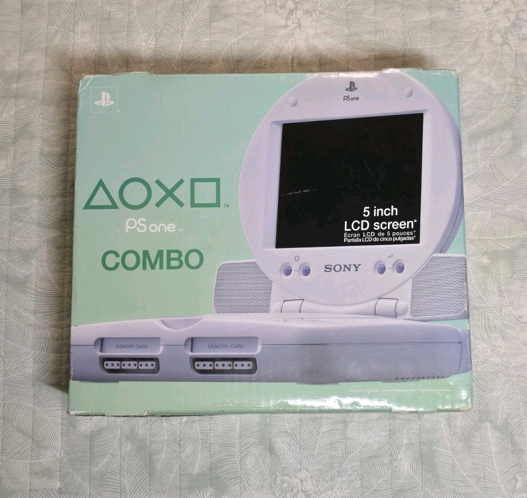 PSOne Combo Ps1 With LCD Screen (CIB), Box, Foams, Manuals, Power