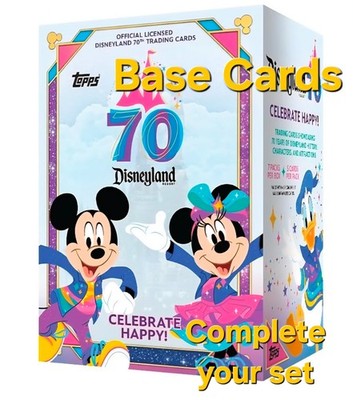 Topps Disney 2026 - Disneyland 70th Anniversary - Base Set - KAUFEN SIE 4, ERHALTEN SIE 2 GRATIS!