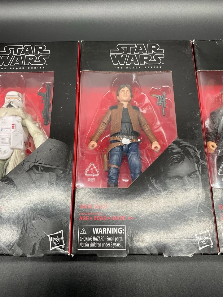 Star Wars Black Series Lote de 4 Lando, Range Trooper, Han Solo, DJ - Caja dañada Foto 4 de 4