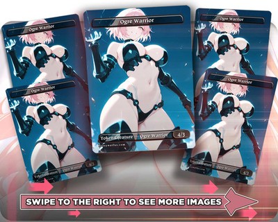 Ogre Warrior (3) - 5x Waifu Tokens Custom Cards
