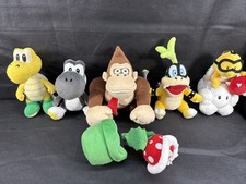 6 Vintage Bean Bag Plush N64 Super Mario Donkey Kong Nintendo Yoshi Koopa