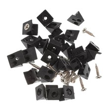 100Pcs Drawer Repair Kit with Durable Plastic Corner Braces and Iron Screws