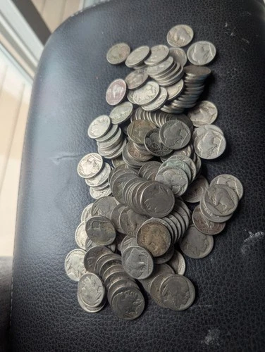 (Lot of 150) Well Circulated Partial & No Date Buffalo Nickels