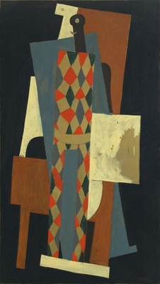 Pablo Picasso Harlekin Kunstdruck Poster Leinwand Wanddeko Innenraum Museum Quali
