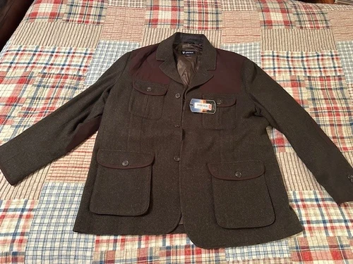 Cremiuex Gamekeepr XXL Brown and Crimson Coat NWT - product listing photo