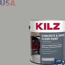 Satin Finish Concrete Floor Paint Garage Basement Driveways 128 Fl Oz 