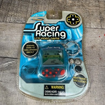 Super Racing LCD Video Game Techno Source Keychain