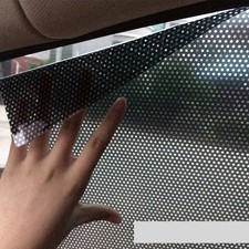 2PCS Car Side Window Sunshade Sticker Adhesive ray Protector Film Stickers