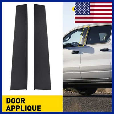 Front Left+Right Door Mopar For 19-24 Ram 1500 Dt B Pillar Applique Molding