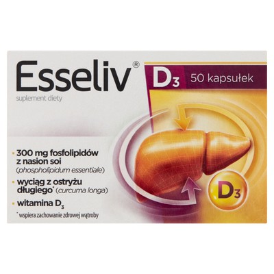 5902802705907 Esseliv D3 suplement diety wspomagający wątrobę oraz procesy trawi