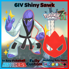 ✨ Shiny Alpha Sawk 6IV + EVs ✨ Pokemon Legends ZA 🚀 Fast 🚀