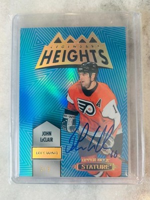 2021/22 Upper Deck Stature John Leclair Legendary Heights Auto 2/3 Flyers