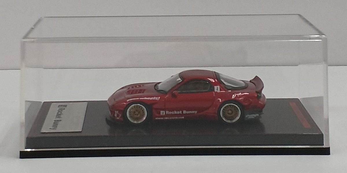 自動車 ignition model Rocket Bunny RX-7 FD 1/64 Ignition Model 1:64 Mazda RX-7 FD3S Rocket Bunny in White
