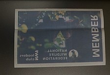 Autocollant fenêtre oursons membres club de la Fédération nationale de la faune 4,25 x 2,75"