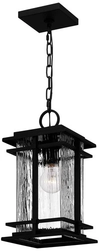 Quoizel McAlister 15 1/2" High Earth Black Outdoor Hanging Light - Picture 3 of 6