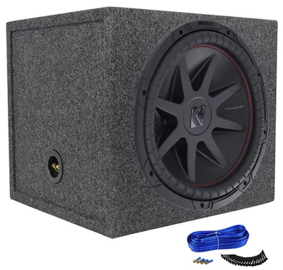 Kicker 52CVR152 CVR15 COMPVR 15" 1400w Subwoofer+Sealed Sub Box Enclosure CVR152 - Image 1 of 4
