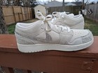 KIDS   NIKE AIR JORDAN  1 LOW SE CRAFT GS SHOES SZ 6Y  FN7431 100  CUSTOM BLING — photo 2