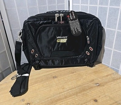 This is an elleven TSA 17'' checkpoint-friendly computer messenger bag in black.