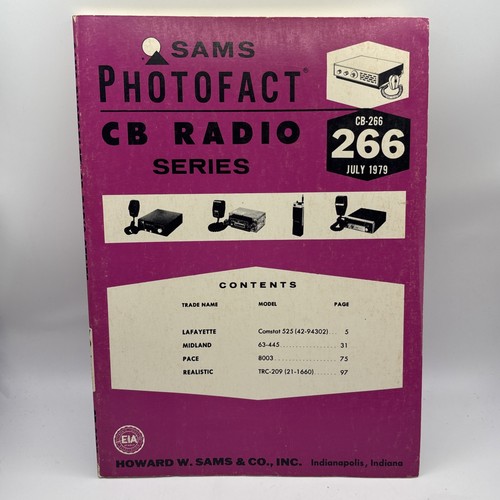 Sams Photofact CB Radio Series Vol.266 July 1979 CB-266