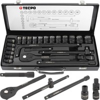 Tecpo Kraft SteckschlÜSsel Satz 1/2 Zoll RATSCHEN-KASTEN Nuss Set 10-32 Mm NÜSse