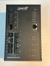 Transition Networks SISPM1040-384-LRT-B Managed 12-Port 10/100/1000T 8xPOESwitch