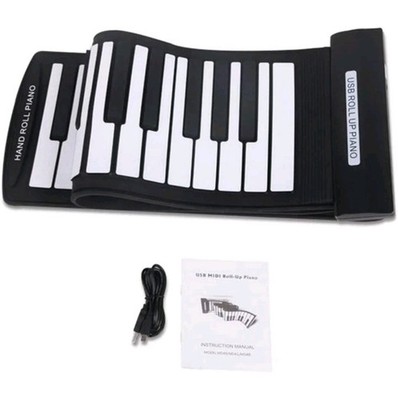 Roll-up Piano 61 Keys Professional Keyboard Roll-Up Piano USB Electronic