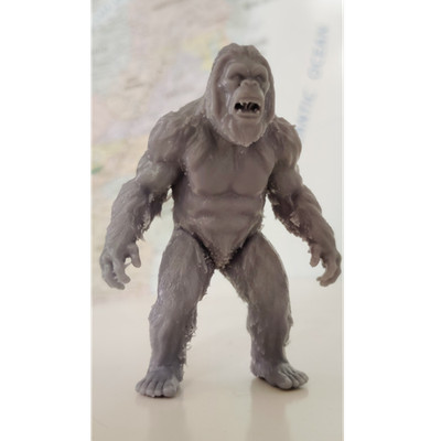 custom bigfoot figurine 3d resin printed abs-like 16k Resolution, 3 Inch Tall