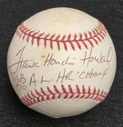 FRANK HOWARD Signed Inscribed Official Baseball-DODGERS-SENATORS-JSA