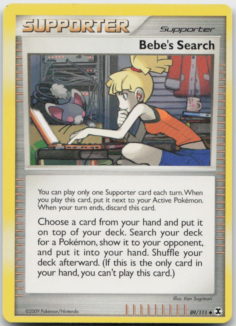 Bebe's Search 89/111 Uncommon Rising Rivals Pokemon MP