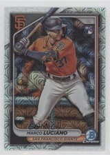 2024 Bowman Mega Box Chrome Mojo Refractor Marco Luciano #18 0kb5