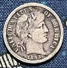 1893-S Barber Dime 90% Silver Coin Better Date #7