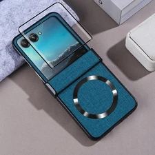 For Motorola Razr 2024/Razr Ultra 2025 Magnetic Screen Protector Hinge Slim Case