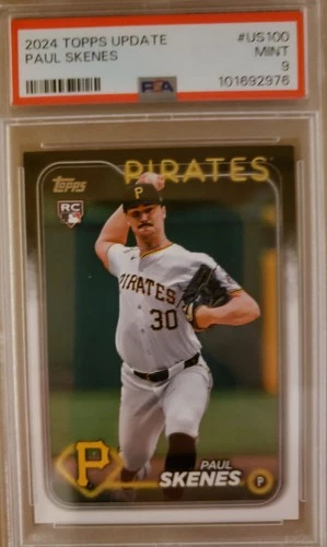 2024 Topps Update Series - Paul Skenes #US100 (RC) PSA 9 Baseball