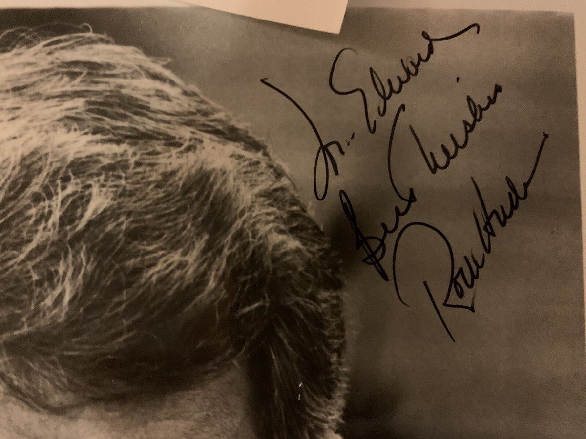 Rock Hudson Autograph Card