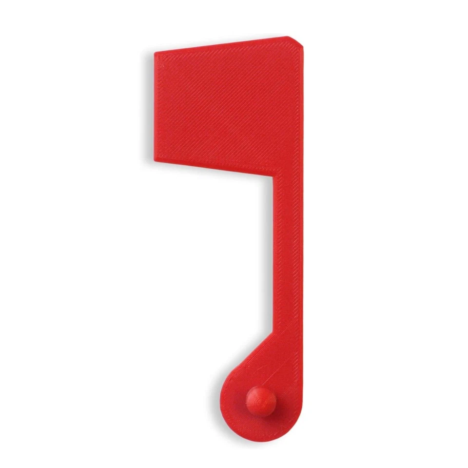 Red Flag Replacement Rubbermaid Mailbox - Snap Fit Plastic - Image 2 of 4