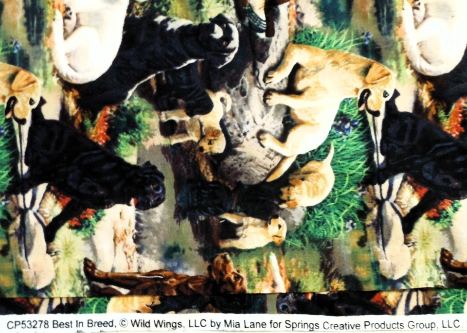 Tecido de algodão molas asas selvagens "Best In Breed" por Mia Lane peça de 2,6 jardas - Imagem 3 de 3