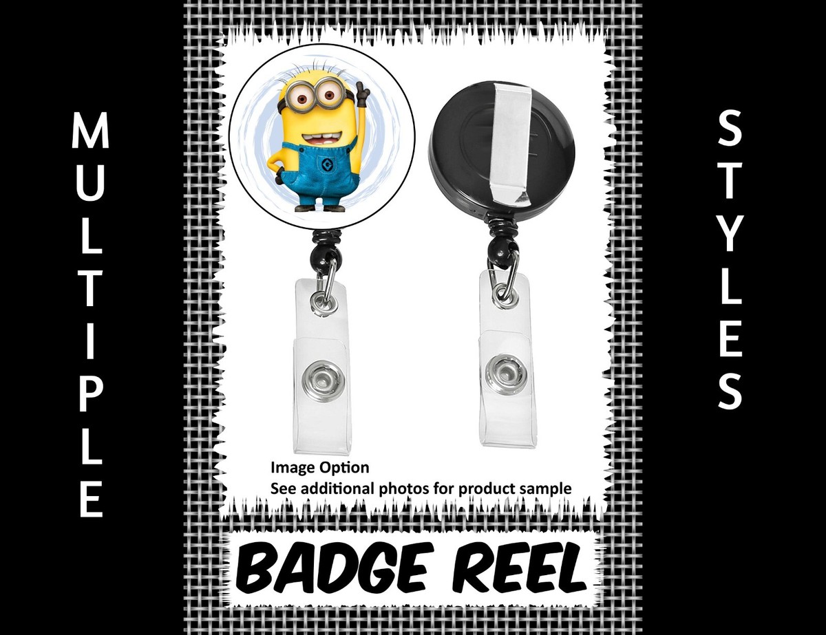 MINIONS "Eye" Retractable Badge Name Tag ID Holder
