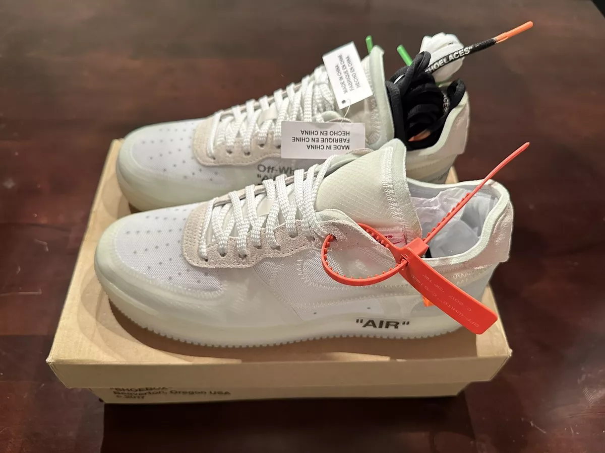 off white af1 white