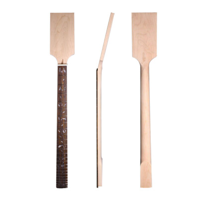 4 String Bass Guitar Neck 24fret 34inch Maple Rosewood Fretboard Vine Inlay DIY