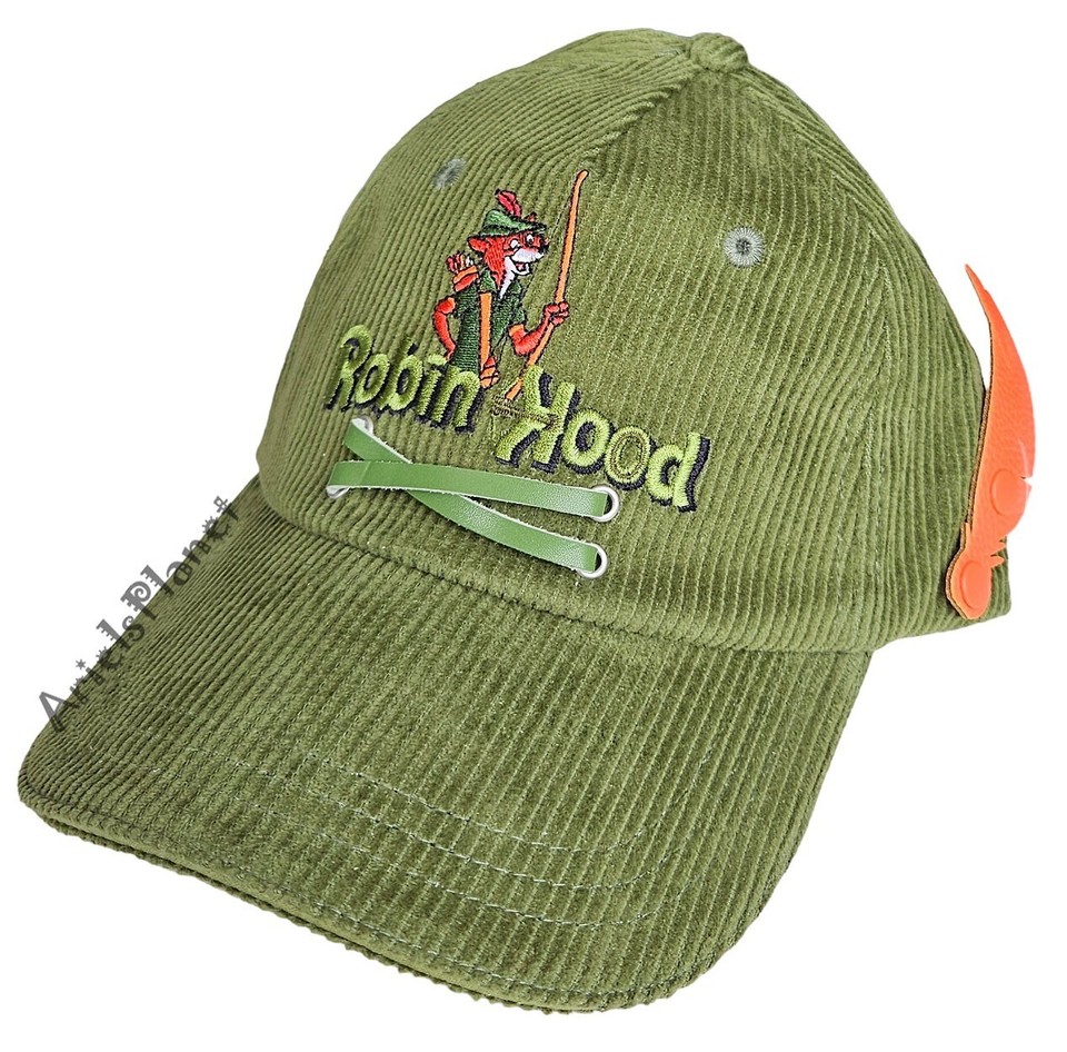 2023 Disney Parks Robin Hood Corduroy Adjustable Green Baseball Cap Hat ...